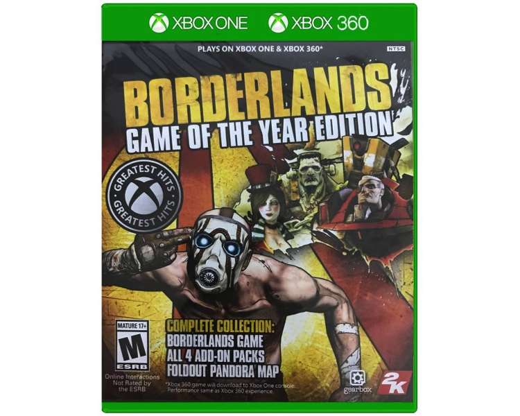 Borderlands: Game of the Year Edition Juego para Consola Microsoft XBOX 360