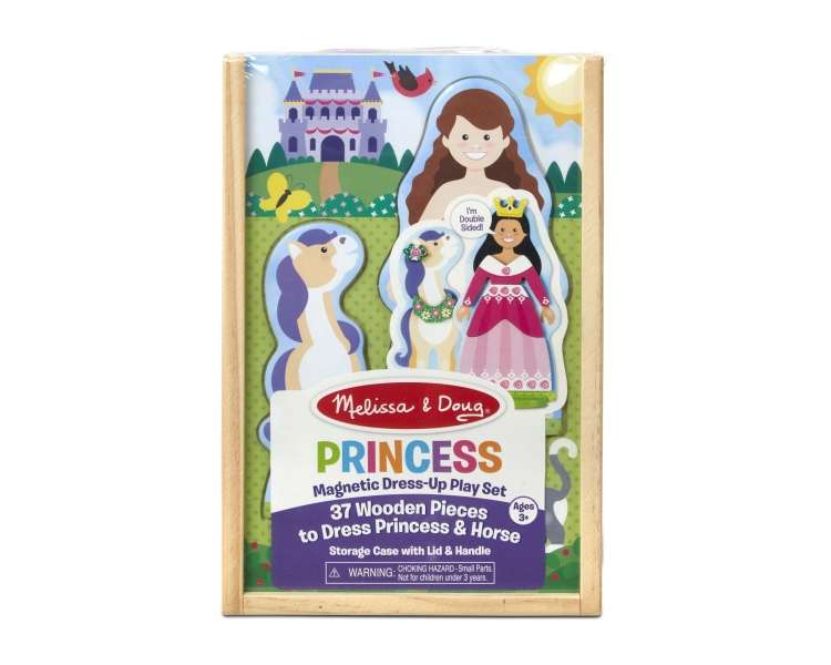 Melissa & Doug, Vestidor Magnético De Madera, Princesa (40321)