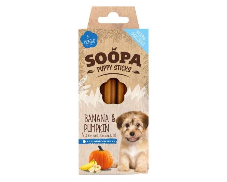 SOOPA - Puppy Sticks Banana & Pumpkin 100g - (SO920715)