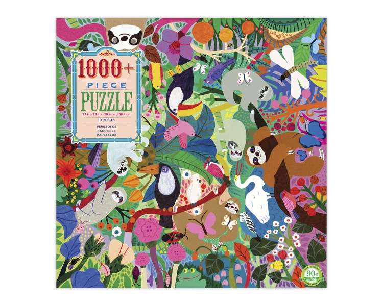 eeBoo - Puzzle - Sloths, 1008 pc (EPZTSLO)