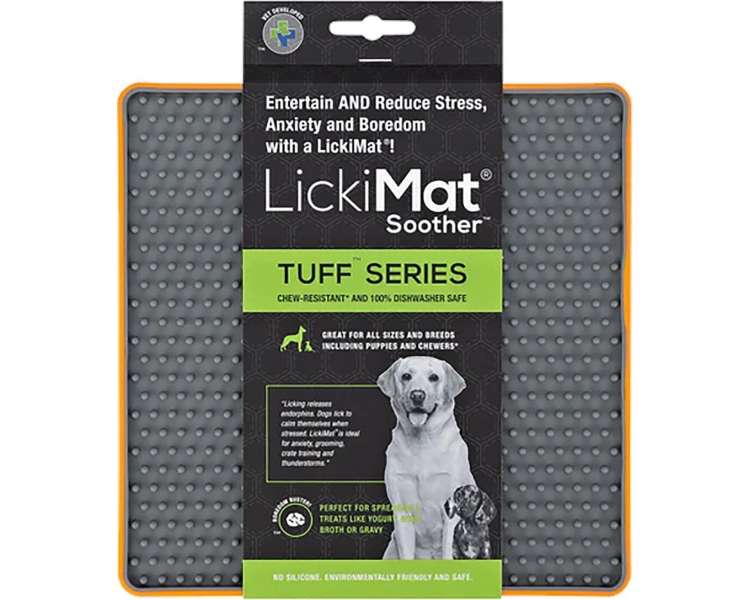 LICKI MAT - Dog Bowl Soother Tuff Orange 20Cm - (645.5440)