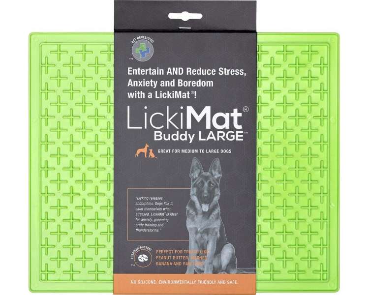 LICKI MAT - Dog Bowl Buddy Xl Green 30,5X25,5Cm - (645.5382)
