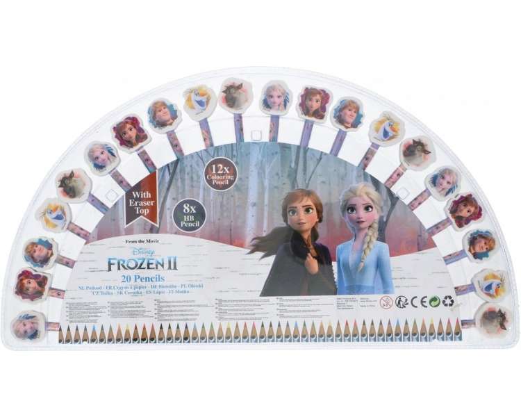 Euromic, Disney Frozen, Lote De 20 Lápices (017407020)