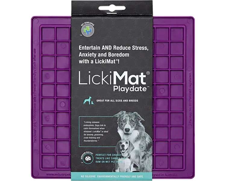 LICKI MAT - Dog Bowl Playdate Purple 20X20Cm - (645.5336)