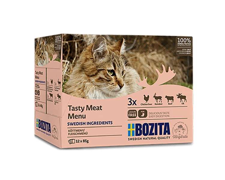 Bozita -  Feline Meat In Jelly 12x85gr  Multibox 1,02 kg (797.0445)