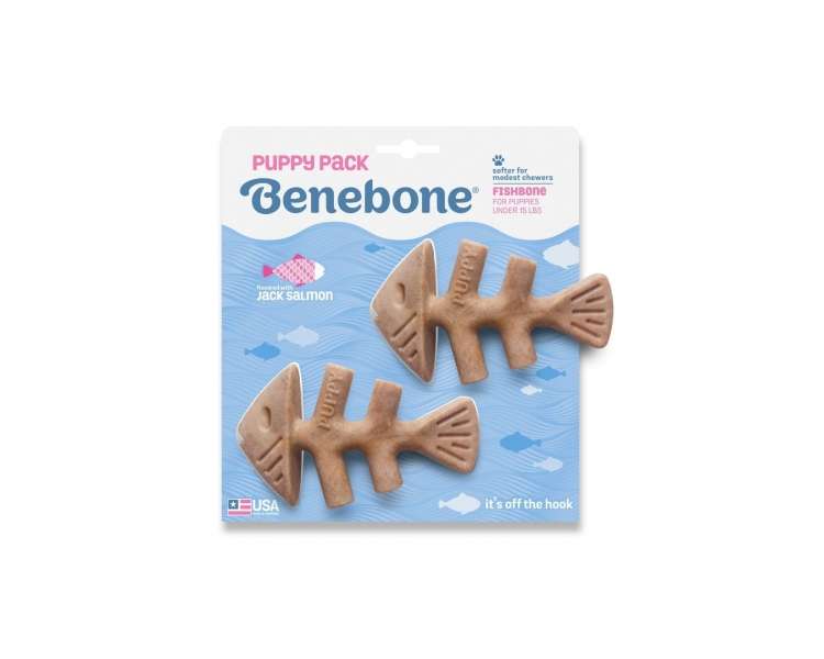 Benebone - Fishbone Puppy 2-Pack Mini 12cm - (81005421033)