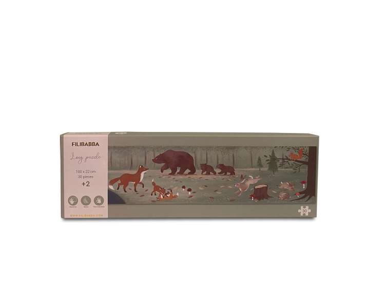 Filibabba - Puzzle with 30 pieces - Nordic animals