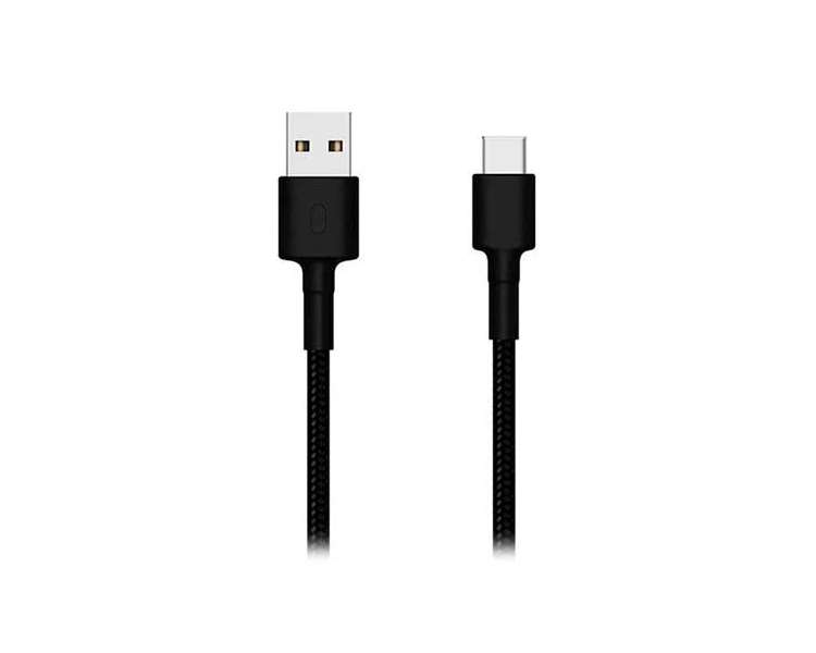 CABLE XIAOMI MI BRAIDED USB TYPE C 1M NEGRO