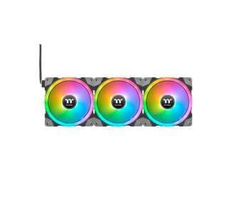 VENTILADOR 120X120 THERMALTAKE SWAFAN EX12 RGB PACK 3UD