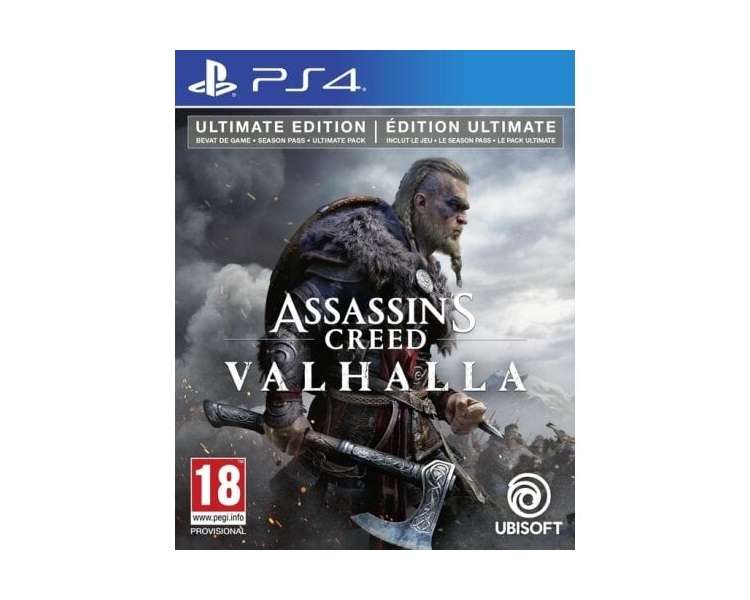 Assassins Creed Valhalla (Ultimate Edition), Juego para Consola Sony PlayStation 4 , PS4