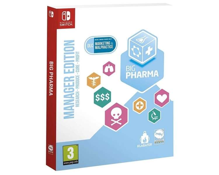 Big Pharma Manager Edition Juego para Consola Nintendo Switch, PAL ESPAÑA