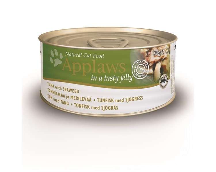 Applaws - Wet Cat Food 70 g - Tuna and seaweed in jelly (171-038)