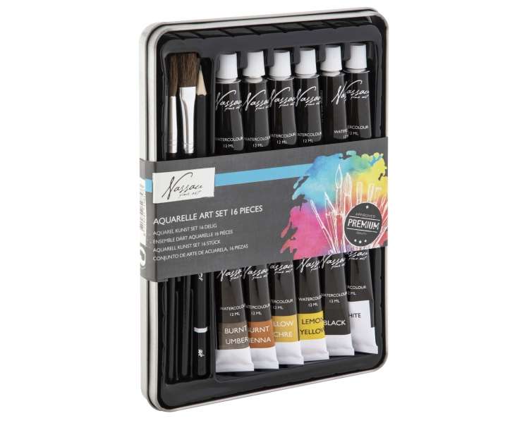 Nassau - Paint set aquarel 16 pcs - (K-AR0500/GE)