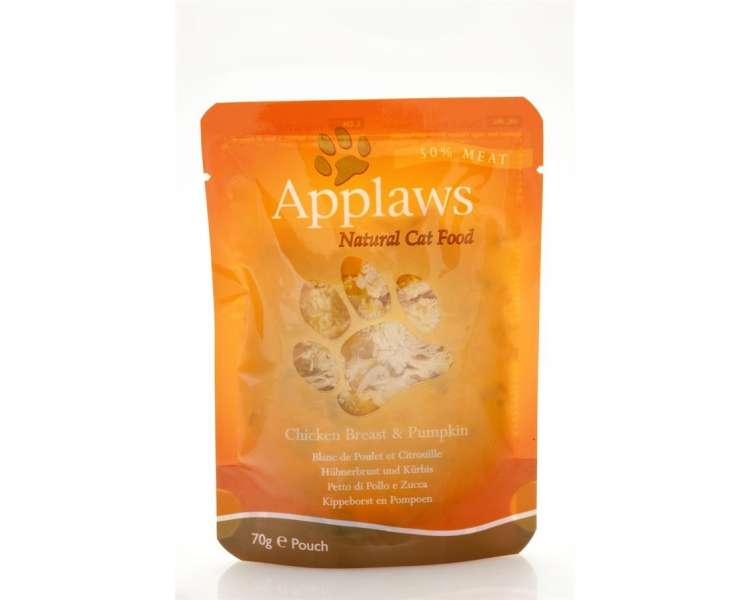 Applaws - Wet Cat Food 70 g pouch - Chicken & Pumpkin (178-001)