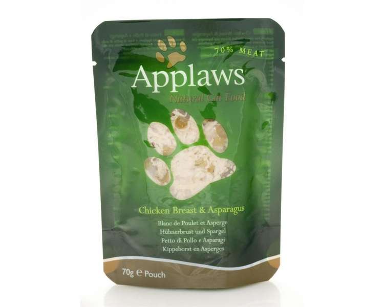 Applaws - Wet Cat Food 70 g pouch - Chicken & Asparagus (178-002)