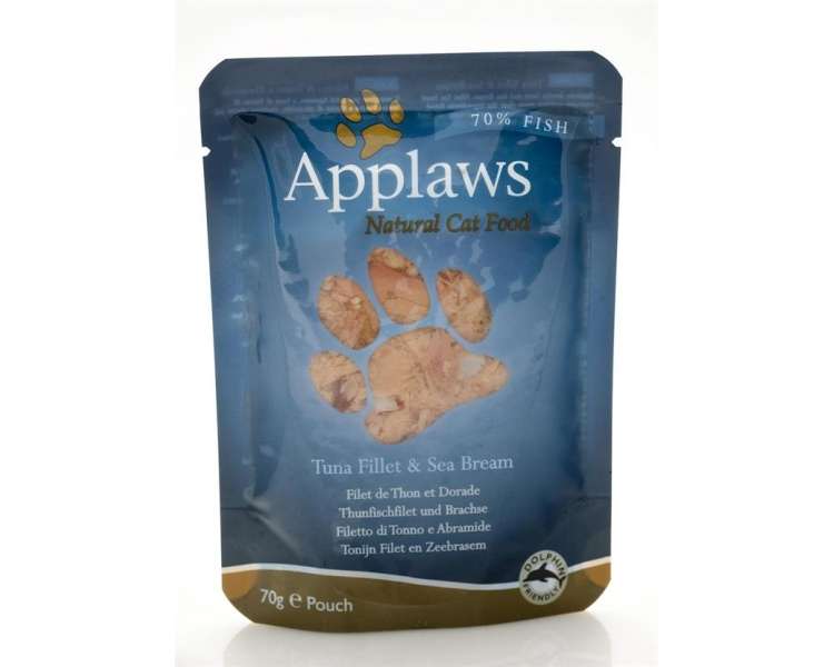 Applaws - Wet Cat Food 70 g pouch - Tuna & Sea Bream (178-004)