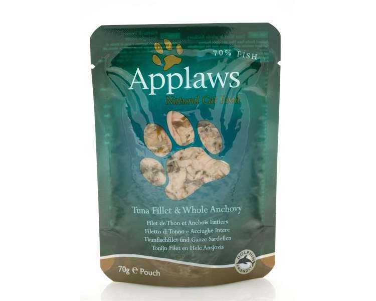 Applaws - Wet Cat Food 70 g pouch - Tuna & Anchovey (178-006)