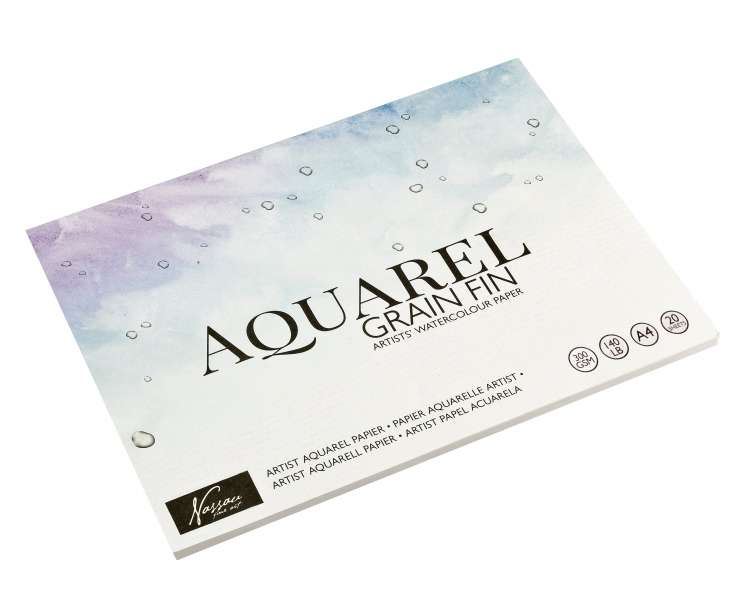 Nassau - Paper Pad Aquarel A4 20 sheet - (K-AR0303/AM)