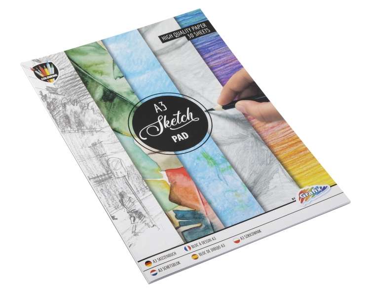 Grafix, Bloc De Dibujo A3, 30 Hojas, (K-150036)