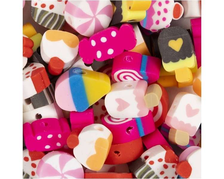 Figure beads - Candy, Cake & Ice Cream, 200 pcs. (69608)