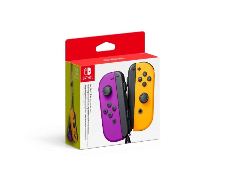 Nintendo Switch Joy-Con Controller Pair - Neon Purple (L) & Neon Orange (R)