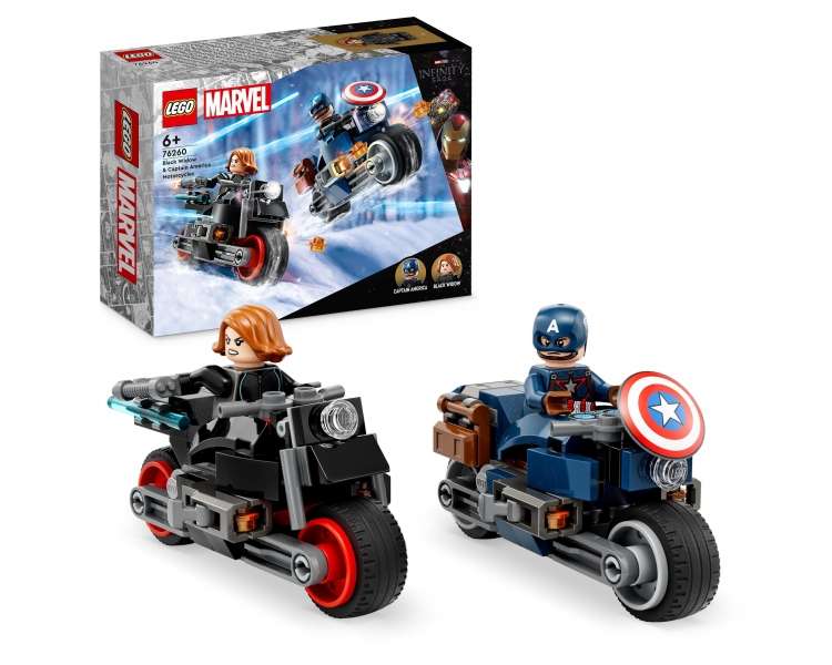 LEGO Super Heroes, Motos de Black Widow y Captain America (76260)