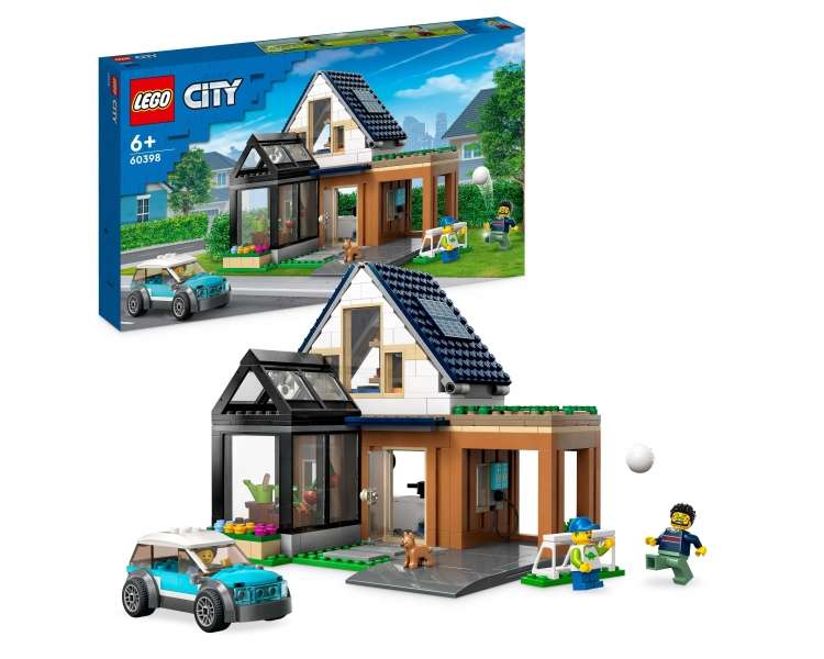 LEGO City, Casa Familiar y Coche Eléctrico (60398)