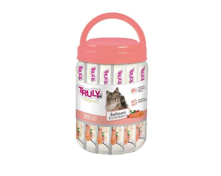 Truly - Cat Creamy Lickable Salmon & Cranberry 420g - (WP11384)