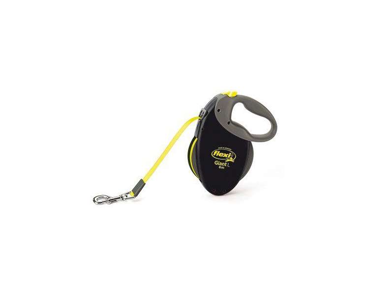 FLEXI - Leash Giant L 8M Tape Black/Neon Yellow Max 50Kg - (600.7782)