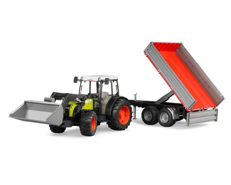 Bruder - Claas Nectis 267 F with frontloader and tipping trailer (BR2112)