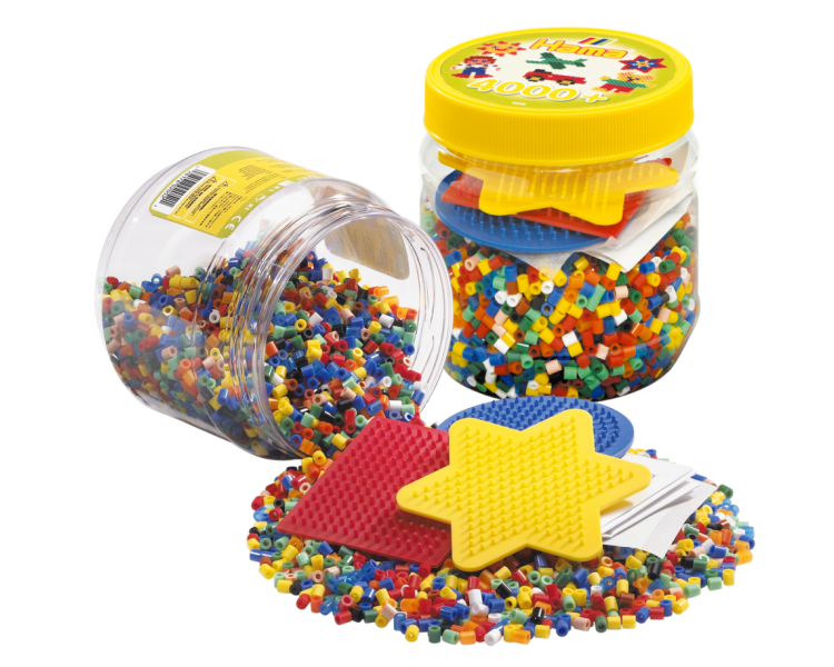 HAMA - 4000 pcs. with 3 ass. pin plates (382052)