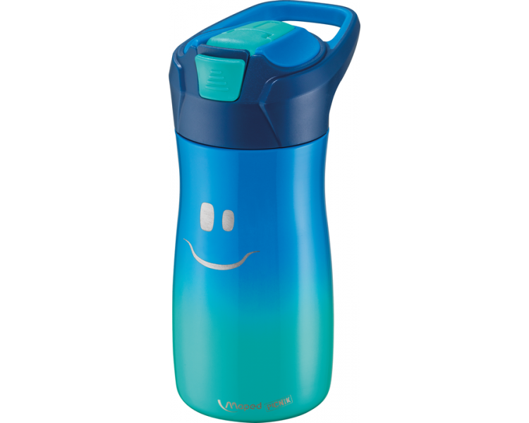 Maped - Water Bottle - Stainless Steel, 430 ml. - Blue (871203)