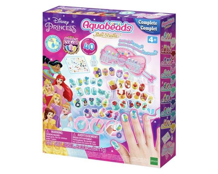 Aquabeads, Estudio De Uñas Aquabeads, Princesas De Disney (35006)