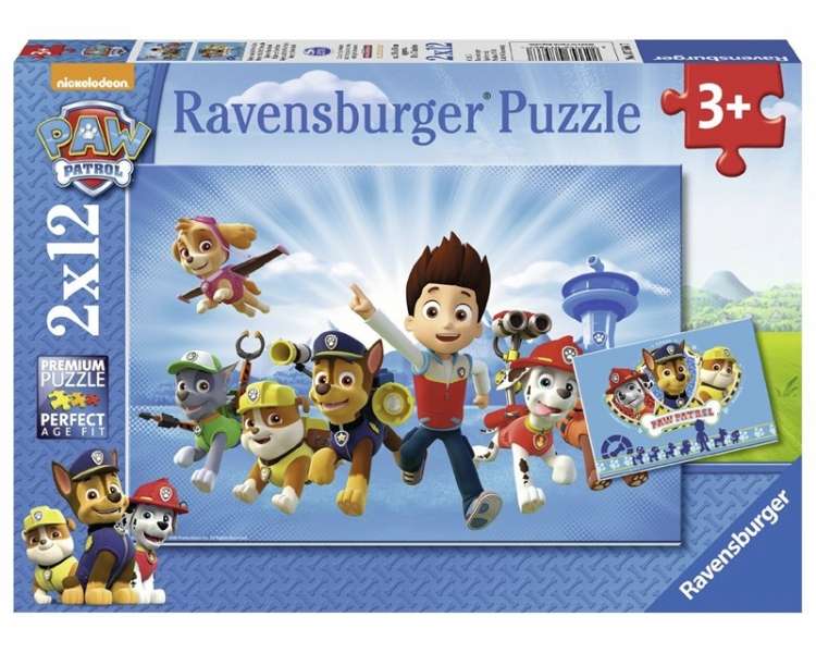 Rompecabezas Ravensburger - Patrulla Canina 2x12 Piezas - (10107586)