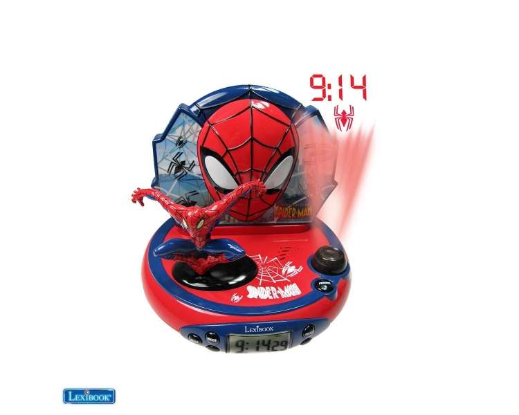 Lexibook - Spider-Man - 3D Projector Clock (RP500SP)