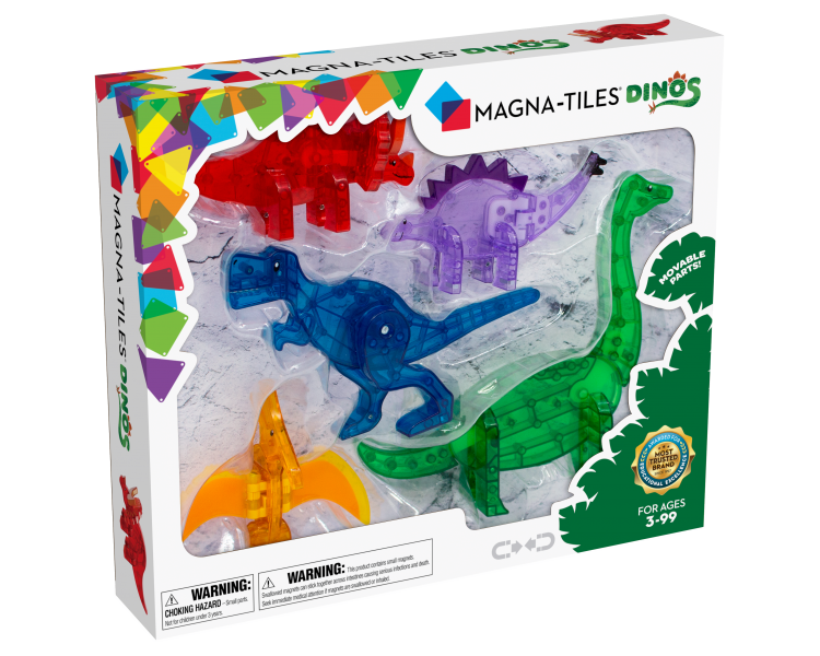 Magna-Tiles, Dinos 5 pcs set, (90229)