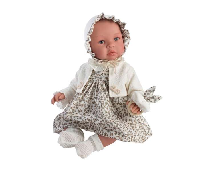 Asi - Leonora doll in beige dress with flowers, 46 cm (24184930)