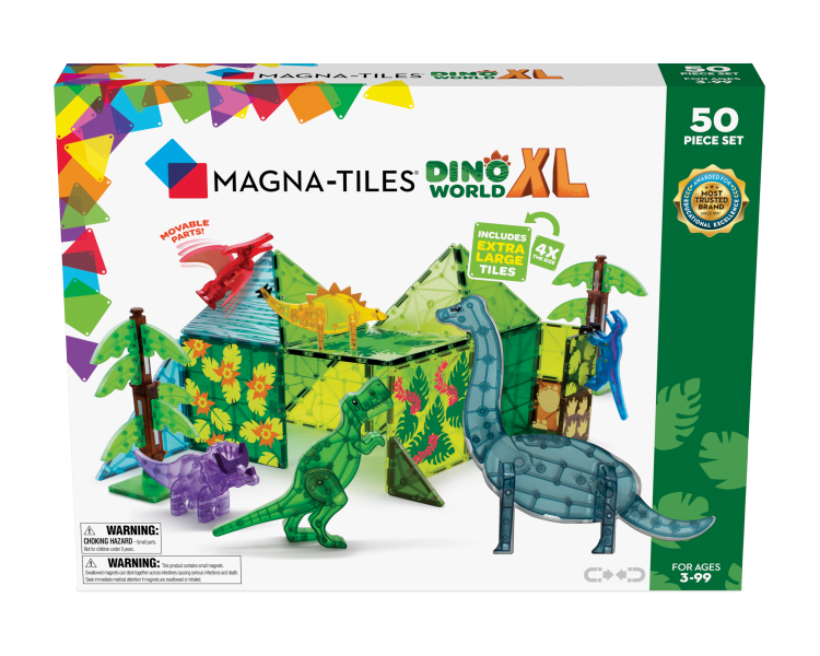 Magna Tiles - Dino World XL 50 pcs set - (90228)