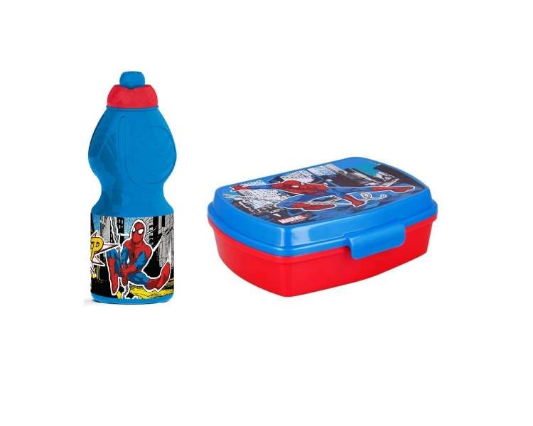 Euromic - Lunch Box & Water Bottle - Spiderman