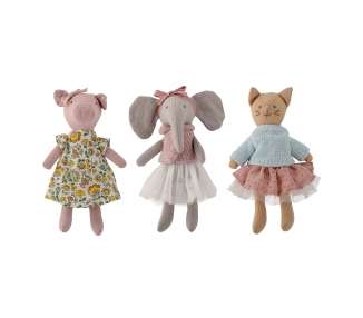 Bloomingville - Animal friends Doll, Rose, Cotton (82058250)