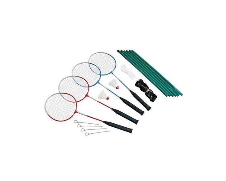 Spring Summer - Badminton set 4 players incl. net (302242)