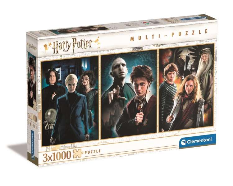 Rompecabezas Clementoni - 3X1000 Piezas - Harry Potter (61884)_x000D_
