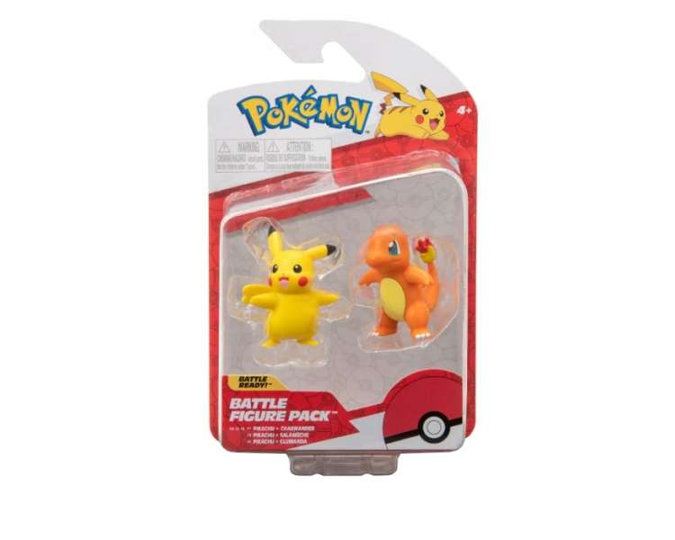 POKEMON - BATTLE FIGURE 2 PK CHARMANDER AND PIKACHU - (PKW2852)