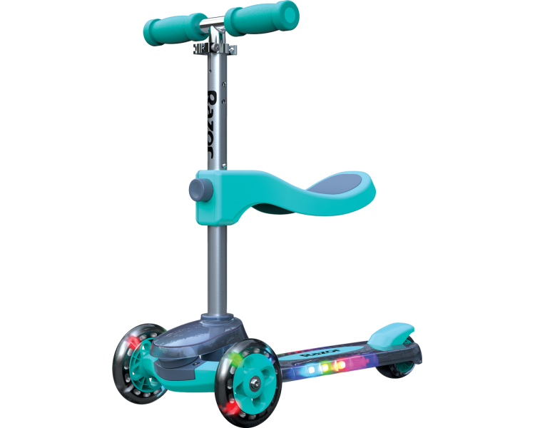 Razor - Rollie DLX 2-in-1 Convertible, light up deck - Teal - (20073645)