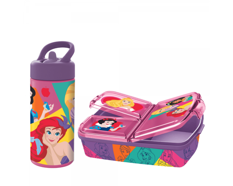 Euromic - Disney Princess - Lunch Box & Water Bottle