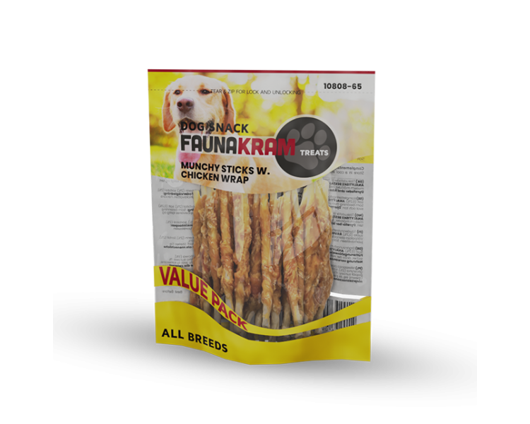 Faunakram - Snack munchy stick w. chicken 300 g. - ( 10-808-65)