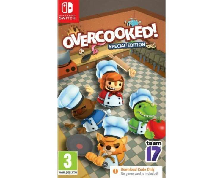 OVERCOOKED! SPECIAL EDITION (CODE IN BOX), Juego para Consola Nintendo Switch
