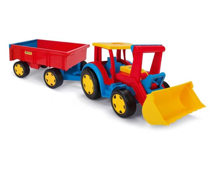 Wader - Huge Tractor w. Tipper & Trailer (41199)