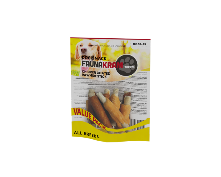 Faunakram - Snack Chickcoat rawhide-stick 300g  - (10808-25)