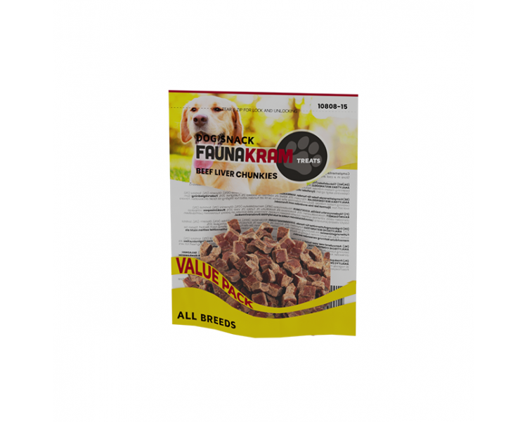 Faunakram  - Snack  beef liver chunkies 300 g - (10808-15)
